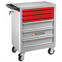 Facom 6 Drawer Grey Economy Roll Roller Cabinet
