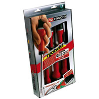 FACOM 6 Piece Pozidriv & Slotted Screwdriver Set