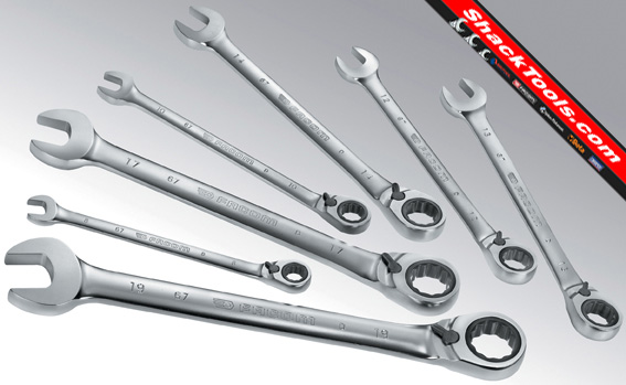 facom 7 Piece Metric Ratcheting Wrench Set