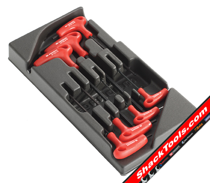 Facom 7 Piece Tee Handle Power Key Set Module