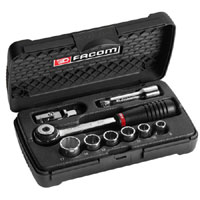 FACOM 9 Piece 3/8 Square Drive Hexagon Socket Set