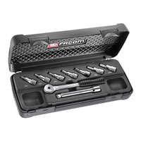 Facom 9 Piece 3/8andquot Square Drive Metric Socket Set