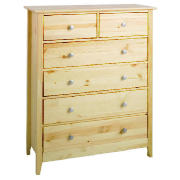 6 Drawer Chest, Natural