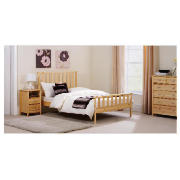 Fairhaven Double Bed, Natural, With Brook Mattress
