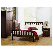 Fairhaven King Bed, Chocolate, With Standard