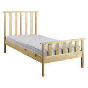 Single Bed, Natural, With Brook Mattress
