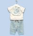 3 Piece Fairtrade Cotton T-Shirt Outfit with Bib