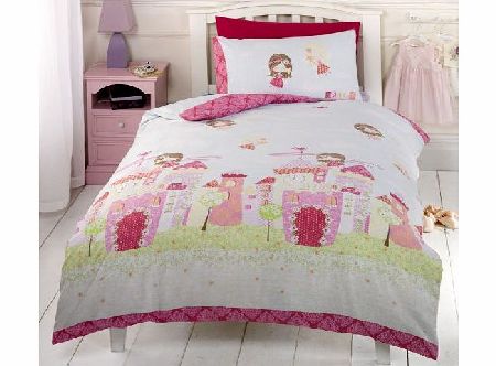 Fairy Castle Single Duvet Cover and Pillowcase Set