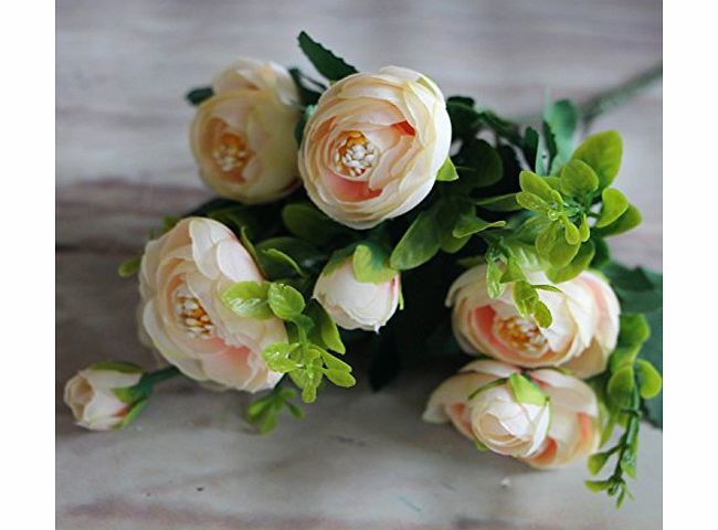 FAIRY SEASON Artificial Fake Spring Peony Hydrangea Flower Arrangement Home Decoration