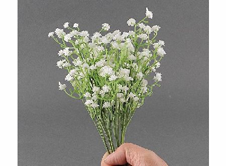 FAIRY SEASON  3 Bunches Artificial Gypsophila Flower Bouquet for Decoration White