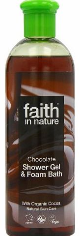 Faith In Nature Chocolate Shower Gel & Foam Bath The Ultimate Luxury 400ml