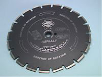 Faithfull Black L/W Dia Asp Blade 350mm X 25mm