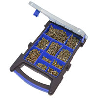 Faithfull Diy Screw Assortment 1200 Piece and Screwdriver Bit Set