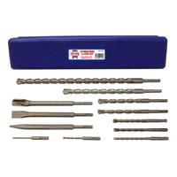Faithfull Sds Drill Set And Steel Set
