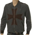 Fake Dark Grey & Brown Cord Lightweight Jacket