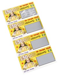 Fake Winning Scratch Card- Strip of 4