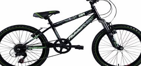 Falcon Boys Sabre Bike - (Black/Blue/Green, 7-9 Years, 11 Inch, 20 Inch)