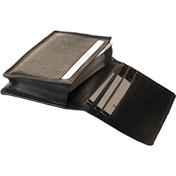 Falcon Genuine leather business card dispenser
