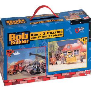Jumbo Bob the Builder Duo Jigsaw Puzzle 12 24 Pieces