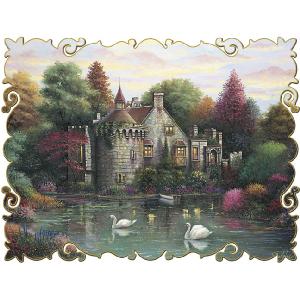 Falcon Jumbo Hidden Lake Chateau 1000 Piece Jigsaw Deco Puzzle