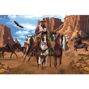 Jumbo Western Legends 1500 Piece Jigsaw Puzzle