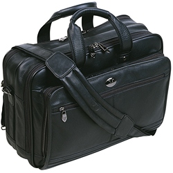 Falcon Leather computer organiser briefcase   Free leather key ring