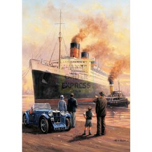 Falcon Queen Mary Evening Departure 1000 Piece Jigsaw Puzzle