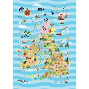 XXL Pieces Map UK Eire