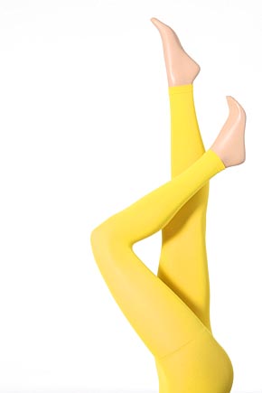 Falke Ladies 1 Pair Falke Cotton Touch Footless Tights In 15 Colours Fire Red