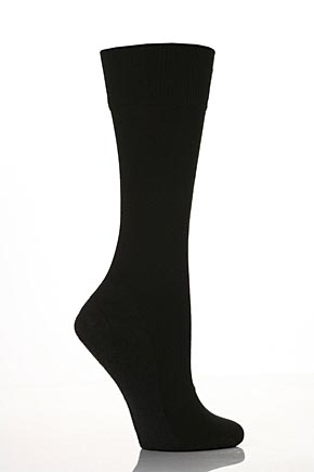 Falke Ladies 1 Pair Falke Ergonomic Comfort System Classic Socks With Cashmere Black
