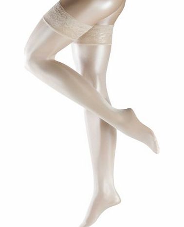Falke Silk Gloss Stay Up Womens Stockings, Champagne, 38/39
