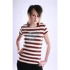 fall out boy Skinny T-shirt - Stripe Script (Pink)