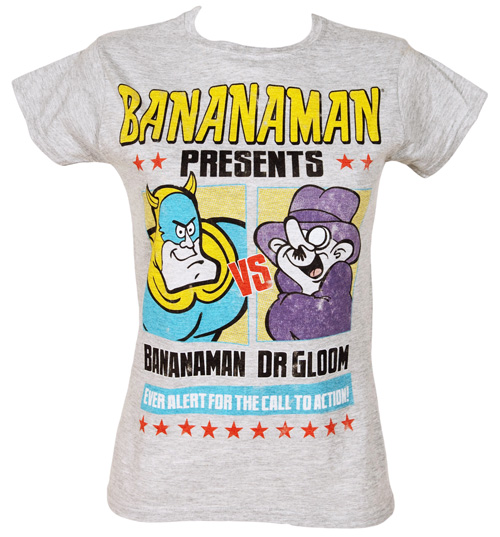 Fame and Fortune Ladies Bananaman vs Dr Gloom T-Shirt from Fame