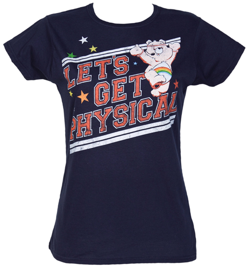Ladies Care Bears Lets Get Physical T-Shirt