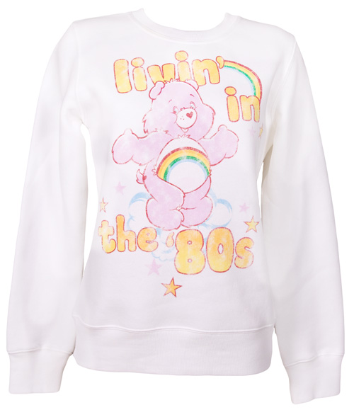 Fame and Fortune Ladies Care Bears Livin In The 80s Pullover