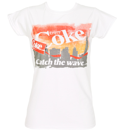 Ladies Coca Cola Catch The Wave T-Shirt from