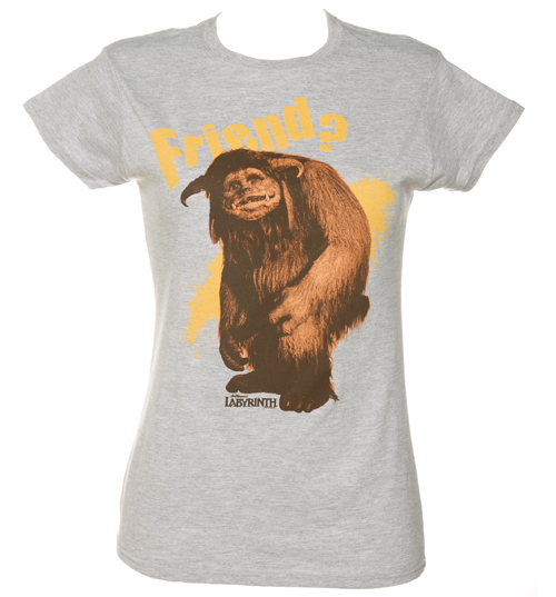 Fame and Fortune Ladies Grey Ludo Friend Labyrinth T-Shirt from