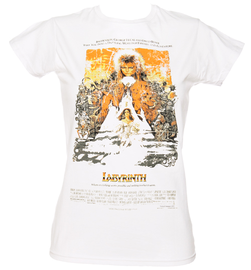 Fame and Fortune Ladies Labyrinth Movie Poster T-Shirt from Fame