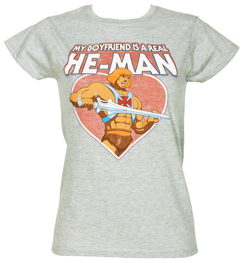 Fame and Fortune Ladies My Boyfriend Is A Real He-Man T-Shirt