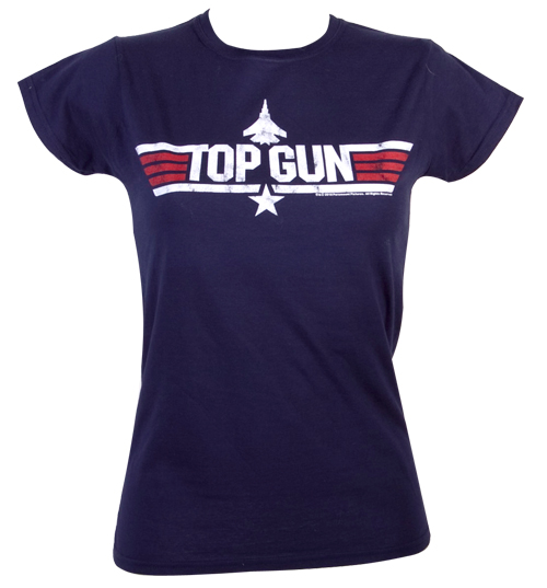 Fame and Fortune Ladies Navy Top Gun Maverick T-Shirt from Fame