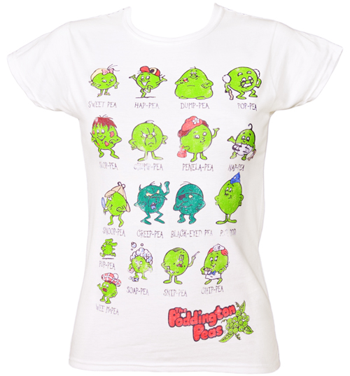 Ladies Poddington Peas Cast T-shirt from Fame