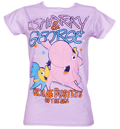 Ladies Sharky And George T-Shirt from Fame and