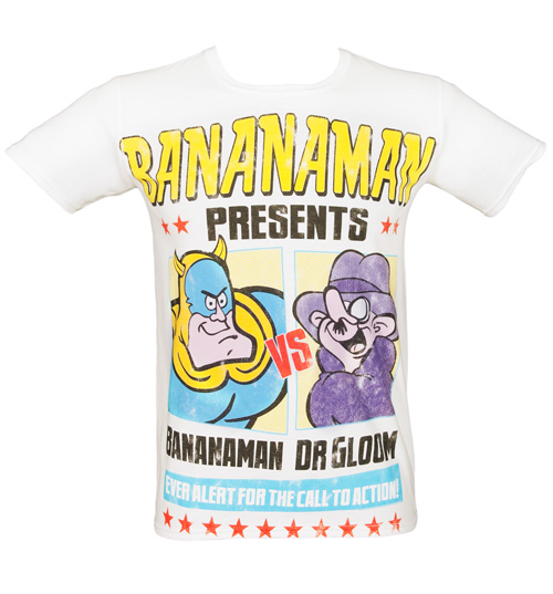 Fame and Fortune Mens Bananaman vs Dr Gloom T-Shirt from