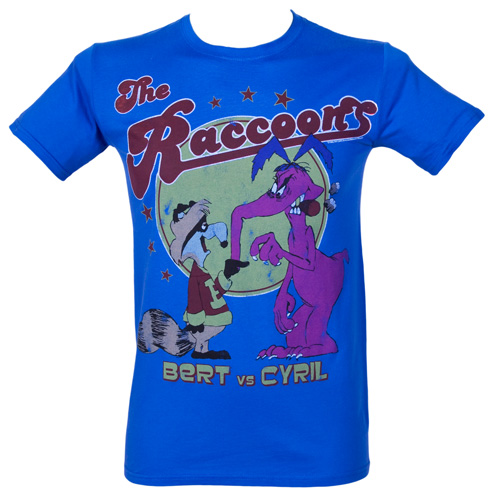 Fame and Fortune Mens Bert vs Cyril Raccoons T-Shirt from