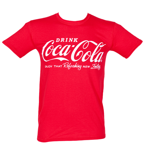 Mens Coca Cola Logo T-Shirt from Fame and