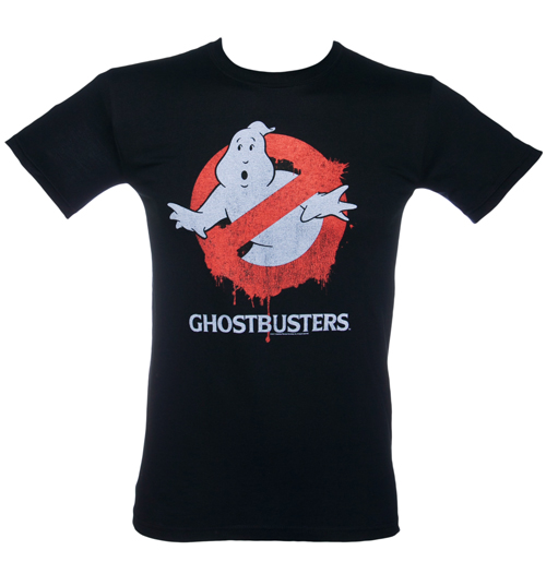 Mens Ghostbusters Dripping Logo T-Shirt