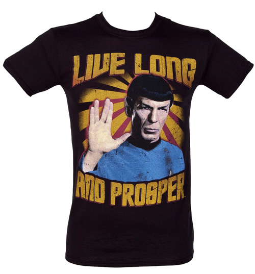 Mens Live Long and Prosper Star Trek