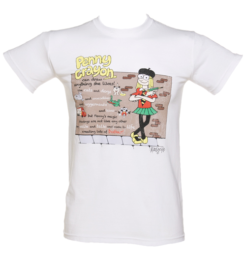 Mens Penny Crayon Can Draw Anything She