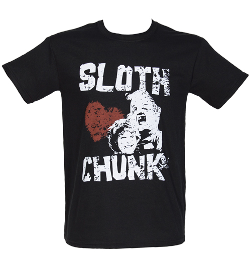 Fame and Fortune Mens Sloth Loves Chunk Goonies T-Shirt