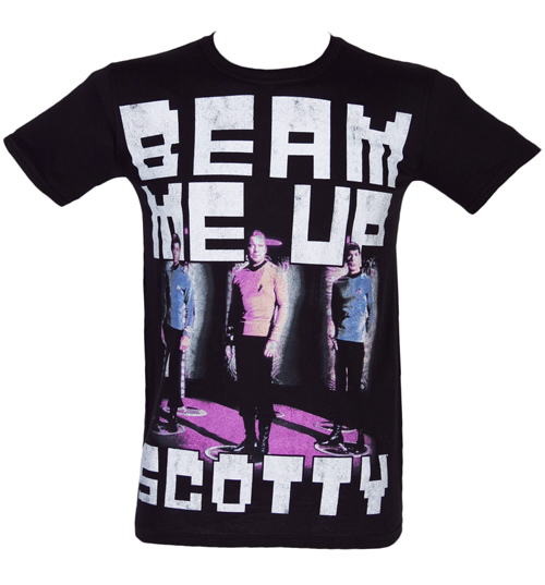 Fame and Fortune Mens Star Trek Beam Me Up Scotty T-Shirt